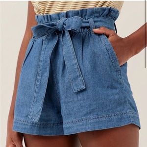 Pact Denim Paperbag Chambray Shorts